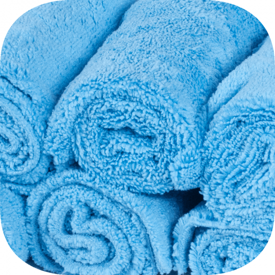 PROFI-MICROFASERTUCH BLAU Микрофибра салфетка 40*40 см, голубая, 400гр, комплект 50 шт.