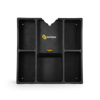 Держатель для полировальных машинок с дополнительными полками, чёрный