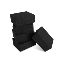 SCHWAMM WEICH, SCHWARZ Серая губка химостойкая, 120x100x50 мм. Комплект 5 штук