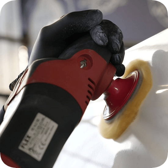 Twisted Wool Pad - меховой круг из ворсостойкой скрученной овечьей шерсти Ø 180 x 25 mm