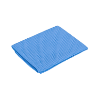 WAFFLE CLEANING TOWEL Полотенце для протирки оверлоченное 60*40 см, ГОЛУБОЕ, 310гр/м2 для сушки авто