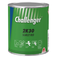 2K30 Scarlet Красный Challenger SS  1л. Эмаль (краска) на основе акриловой смолы Challernger 2К для ремонта автомобилей