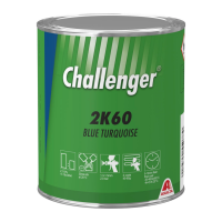 2K60 Синий Бирюзовый Challenger SS  1л. Эмаль (краска) на основе акриловой смолы Challernger 2К для ремонта автомобилей