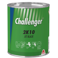 2K10 Угольно черный Challenger SS  3,5л. Эмаль (краска) на основе акриловой смолы Challernger 2К для ремонта автомобилей