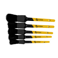 Кисточки из натурального щетины чёрной свиньи, комплект 5 шт. Размер 10# 12# 14# 16# 18#