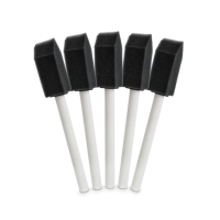 Губка- шпатель на деревянной ручке, комплект 5 шт.