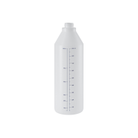 Бутылка мерная пластиковая, устойчивая к химиям, 1л.