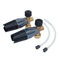 Пенокомплект инжектор без бутылки для моек высокого давления (АВД), серый. Комплект - 2 шт.