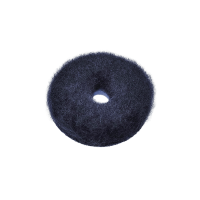 Полировальный меховой круг Doodle Wool-Pad, black 80/25/80мм  шерсть длинная 15мм