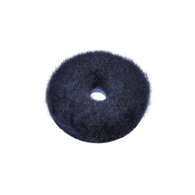 Полировальный меховой круг Doodle Wool-Pad, black 80/25/80мм  шерсть длинная 15мм