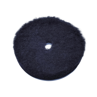 Полировальный меховой круг Doodle Wool-Pad, black 135/25/135мм, шерсть длинная 15мм