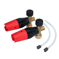 Пенокомплект инжектор без бутылки для моек высокого давления (АВД), красный. Комплект - 2 шт.