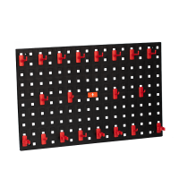 Комплект держатель настенный пластиковый для инструментов с крючками