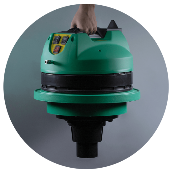 Моющий пылесос экстрактор для влажной уборки и химчистки тканевых поверхностей с пластиковым баком. 3000 Вт, 3 турбины