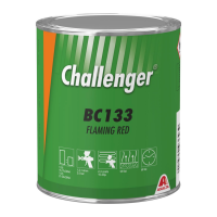BC133 Чисто красный Challenger BC  1л. Краска на основе акриловой смолы Challenger BC для ремонта автомобилей.