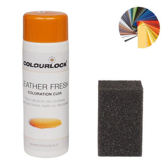 Готовая краска с закрепителем для кожи Оливковый цвет F007 150 мл COLOURLOCK