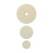 Полировальный круг комплект - мягкий финишный 75мм/54мм/34мм- белый