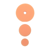 Полировальный круг комплект - полутвердый антиголограммный 75мм/54мм/34мм- оранж