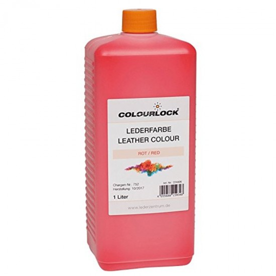 Краска для кожи COLOURLOCK красная Lederfarbe rot 1л Краска для кожи COLOURLOCK красная Lederfarbe rot 1л