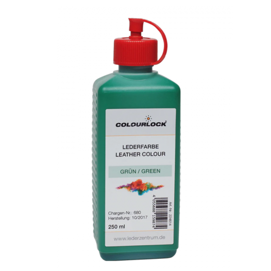 Краска для кожи COLOURLOCK зелёная Lederfarbe grün 250 мл Краска для кожи COLOURLOCK зелёная Lederfarbe grün 250 мл