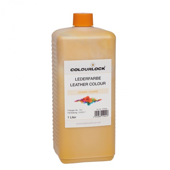Краска для кожи COLOURLOCK охра Lederfarbe ocker 1000 мл Краска для кожи COLOURLOCK охра Lederfarbe ocker 1000 мл