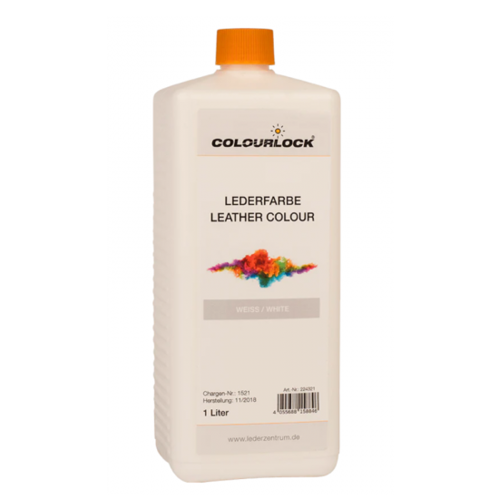Краска для кожи COLOURLOCK Белая Lederfarbe weiß 1л Краска для кожи COLOURLOCK Белая Lederfarbe weiß 1л