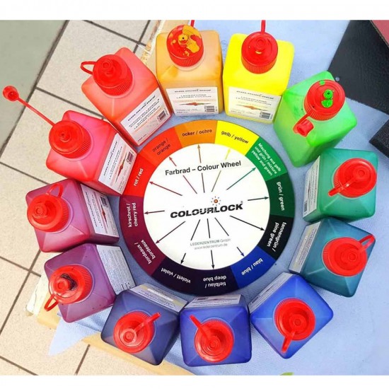 Краска для кожи COLOURLOCK зелёная Lederfarbe grün 1000 мл Краска для кожи COLOURLOCK зелёная Lederfarbe grün 1000 мл