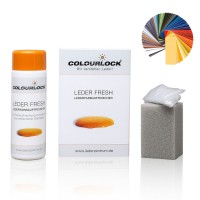 COLOURLOCK Тонирующий крем краска с закрепителем для кожи Чёрный цвет 150 мл Leder Fresh Tönung F034