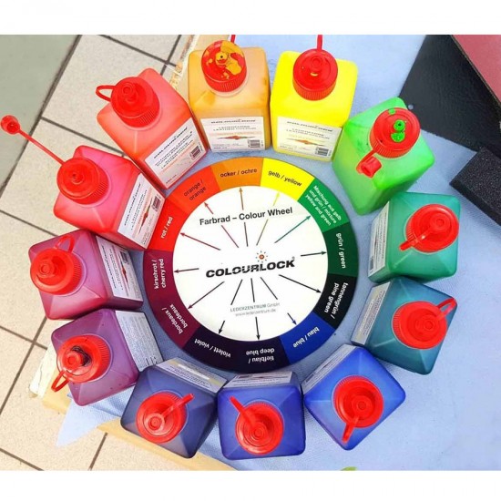 Краска для кожи COLOURLOCK красная Lederfarbe rot 1л Краска для кожи COLOURLOCK красная Lederfarbe rot 1л