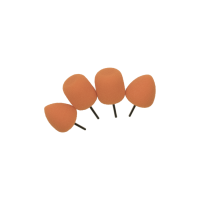 Полировальная насадка для гибкого вала (овал, конус) антиголограммная - комплект 4 шт.