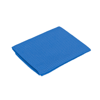 WAFFLE CLEANING TOWEL Glass Полотенце для протирки оверлоченное 60*40 см, СИНЕЕ, 310гр/м2 для сушки авто
