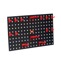 Комплект держатель настенный пластиковый для инструментов с крючками